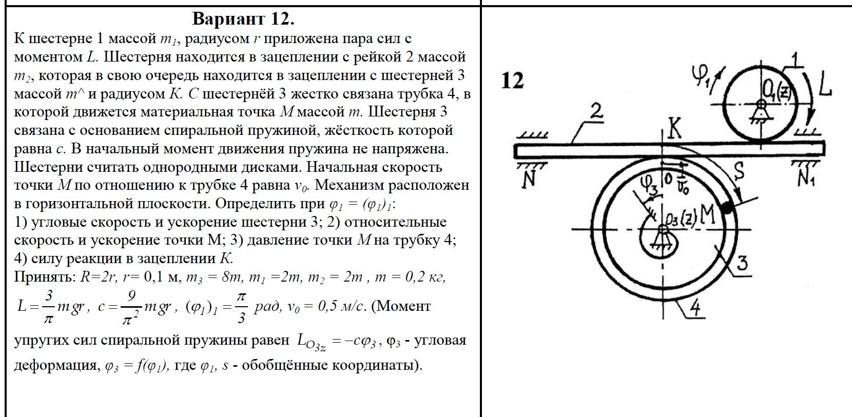 Динамика вариант 2