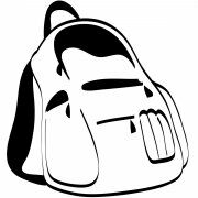 1522233978 backpack black and white cartoon illustration vector 9